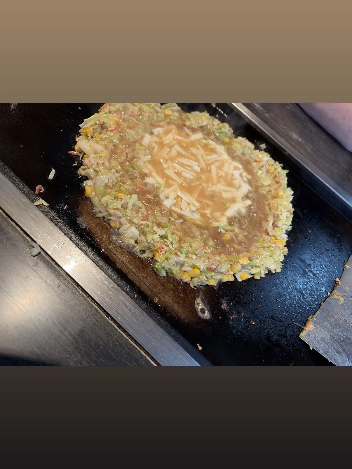 先日、初めて月島もんじゃデビューしました🎉